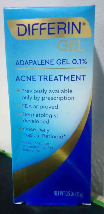 Differin Adapalene Gel 0.1% Retinoid Acne Treatment 15g