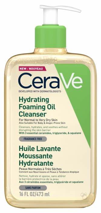 CERAVE Hydrating Foaming Oil Cleanser | buy in Nigeria at buybetter.ng