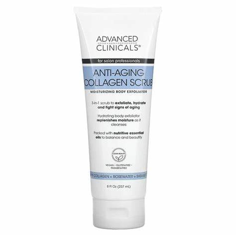 Advanced Clinicals, anti-aging collagen scrub, 8 fl oz (237 ml) | buy in Nigeria at buybetter.ng