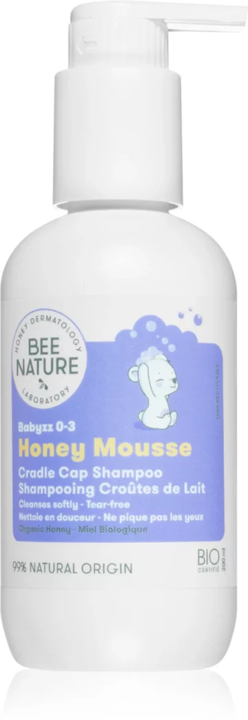 Bee Nature Honey Mousse Cradle Cap Shampoo Babyzz 0-3 200ml | buy in Nigeria at buybetter.ng