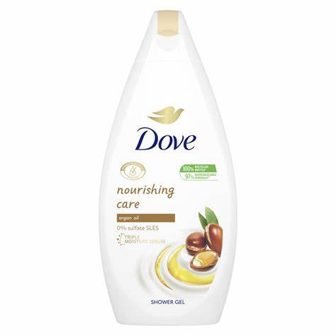 Dove Nourishing care Argan Oil (triple moisture serum) shower gel 500ml | buy in Nigeria at buybetter.ng