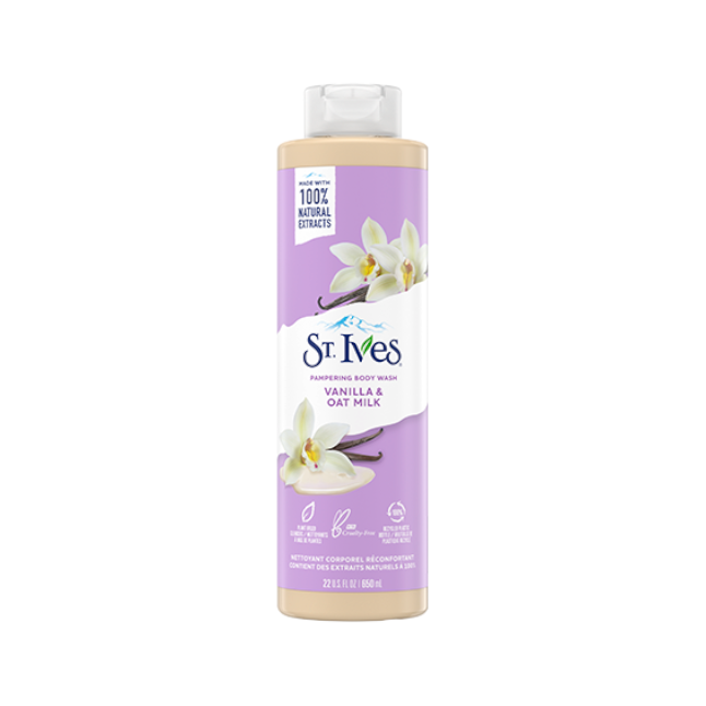 St Ives Pampering body wash (Vanilla and Oat milk) 650ml | buy in Nigeria at buybetter.ng