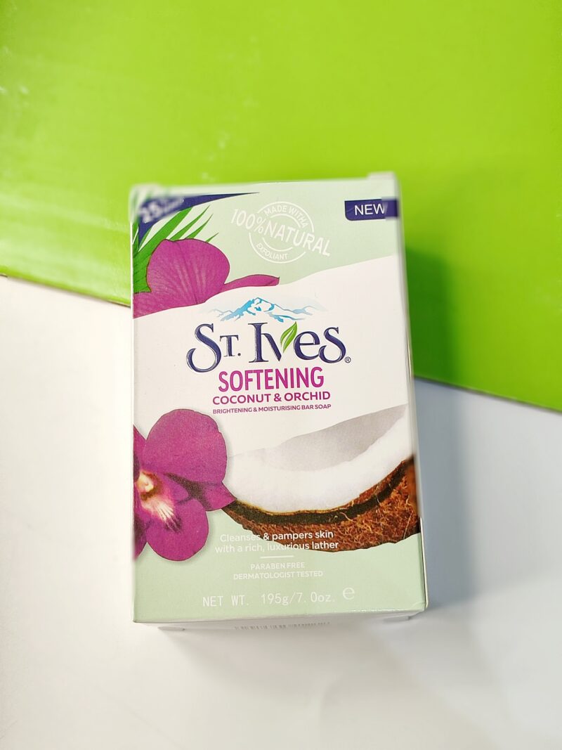 St Ives SOFTENING (coconut and orchid) brightening and moisturizing bar soap 195g | buy in Nigeria at buybetter.ng
