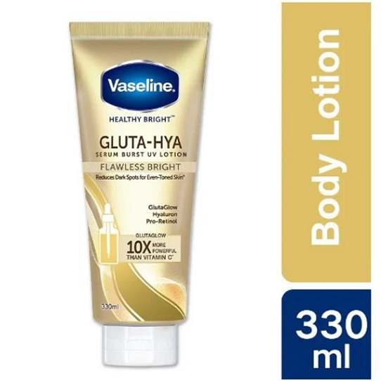 Vaseline Healthy Bright Gluta-Hya Serum Burst Lotion Flawless bright 330ml|Buy at buybetter.ng