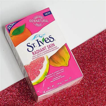 St Ives Radiant Skin (pink lemon and mandarin) exfoliating and brightening soap 196g | buy in Nigeria at buybetter.ng