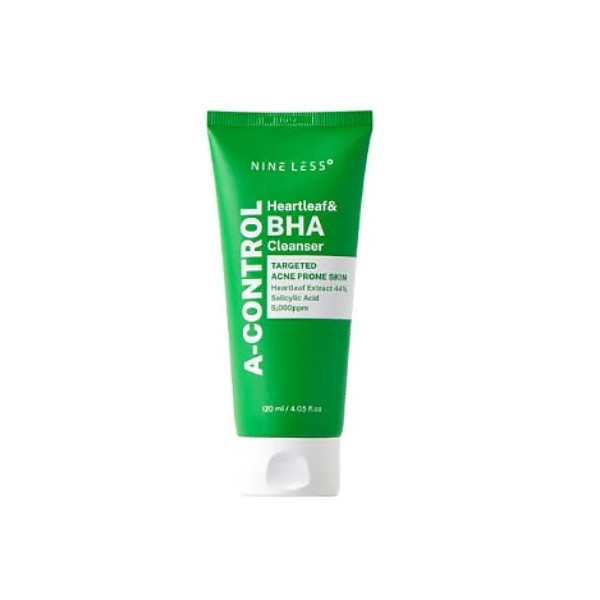 NineLess A-Control Heartleaf & BHA Cleanser 120ml | Buy at Buybetter.ng