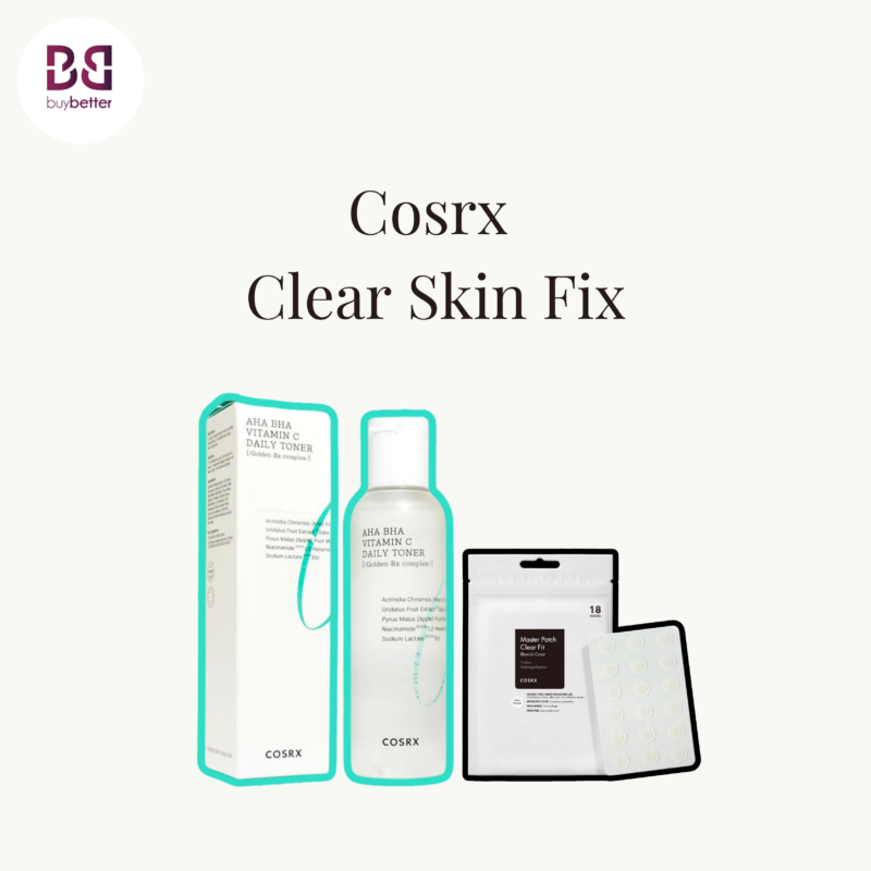 Clear Skin Fix (Cosrx Refresh ABC Daily Toner (AHA BHA Vitamin C) 150ml & COSRX CLEAR FIT MASTER PATCH) | buy in Nigeria at buybetter.ng