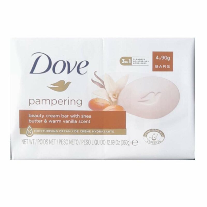 Dove Beauty Cream Bar (Pampering) 90g x4 |Buy at buybetter.ng